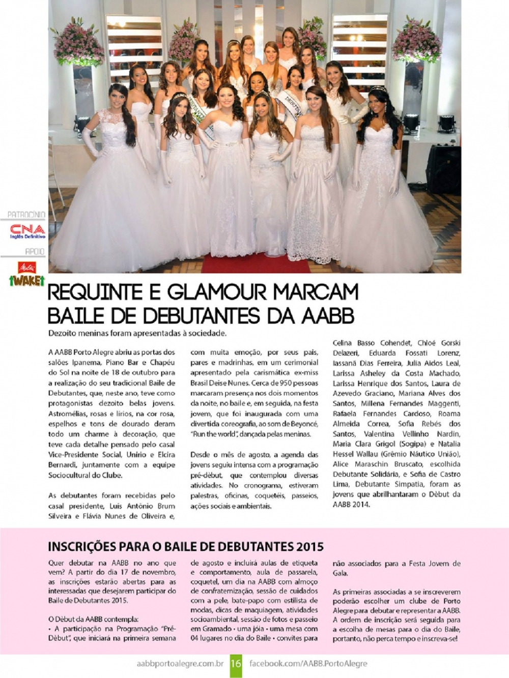 Debut Sogipa é Baile de Debutantes