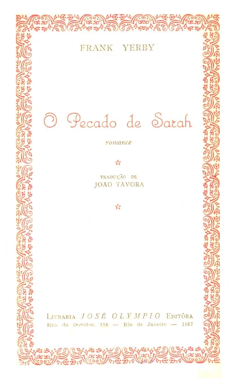 O pecado de Sarah