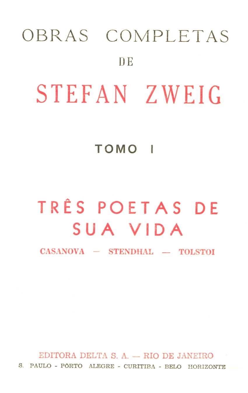 Três poetas de sua vida