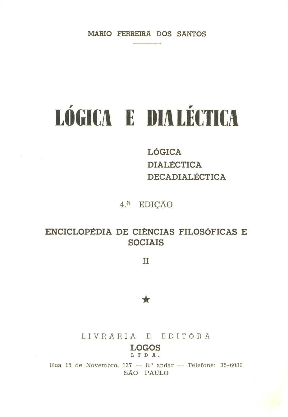 Lógica e dialéctica