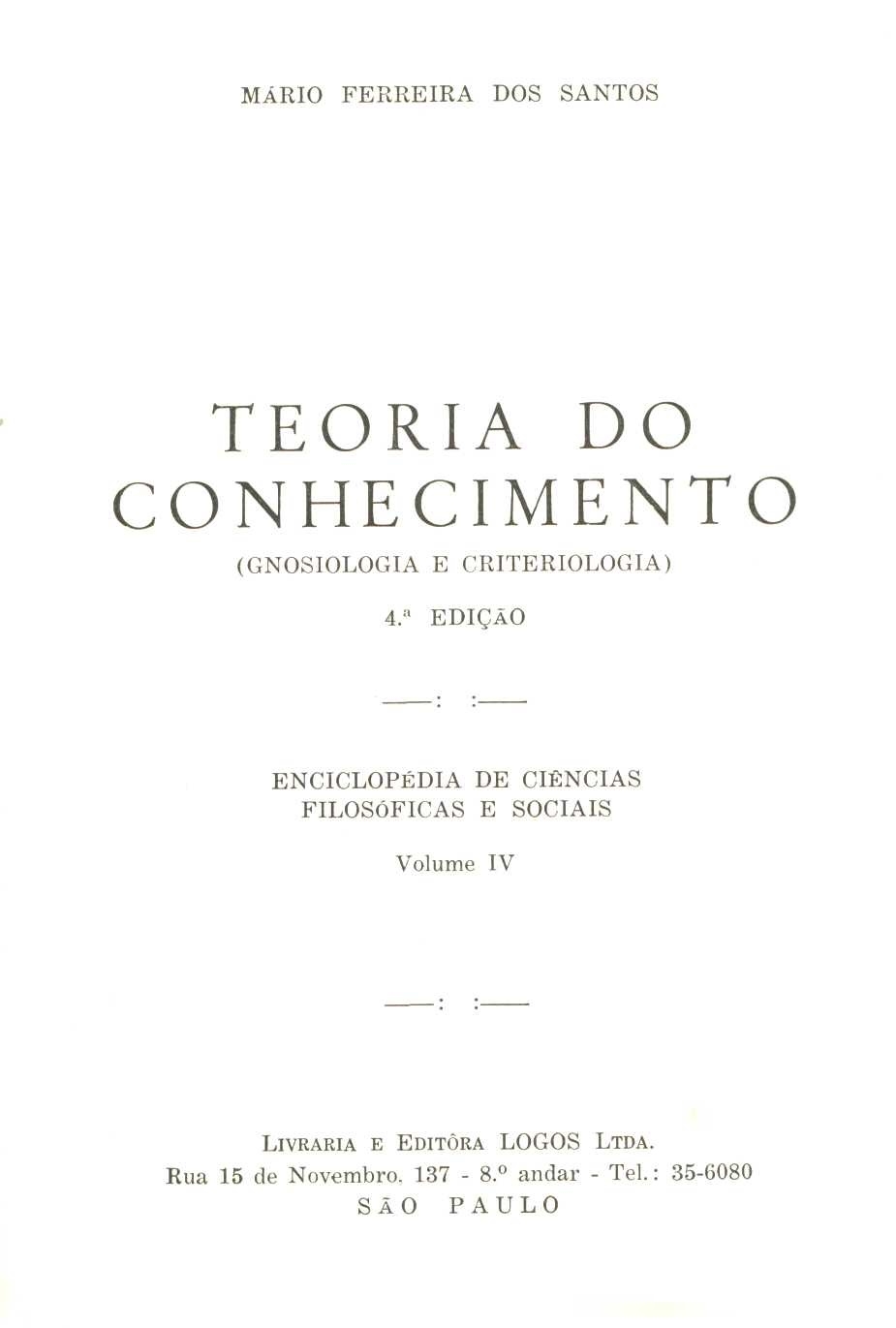 Teoria do conhecimento