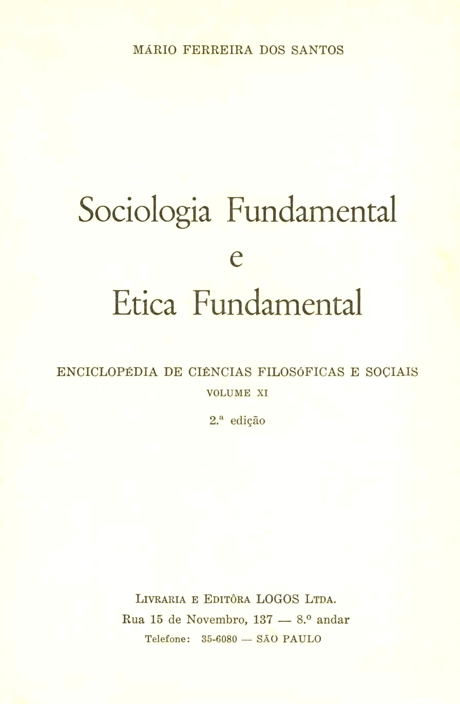Sociologia fundamental e ética fundamental