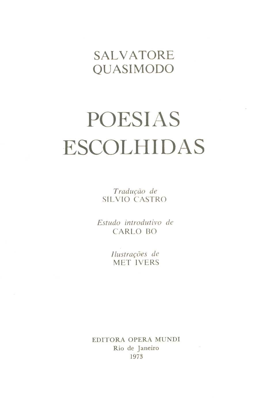 Poesias escolhidas