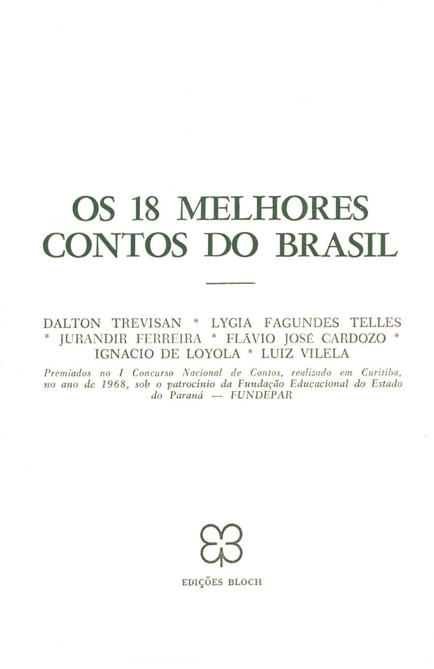 Os 18 melhores contos do Brasil