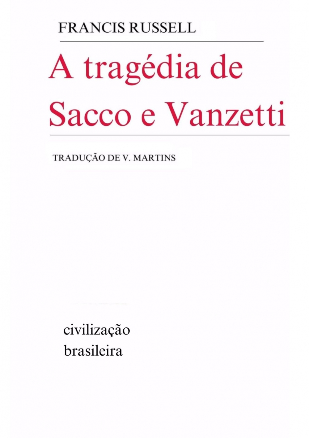 A tragédia de Sacco e Vanzetti