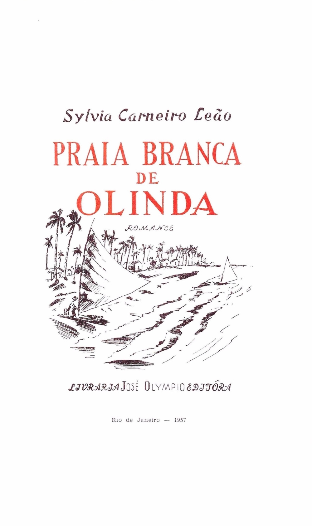 Praia branca de Olinda