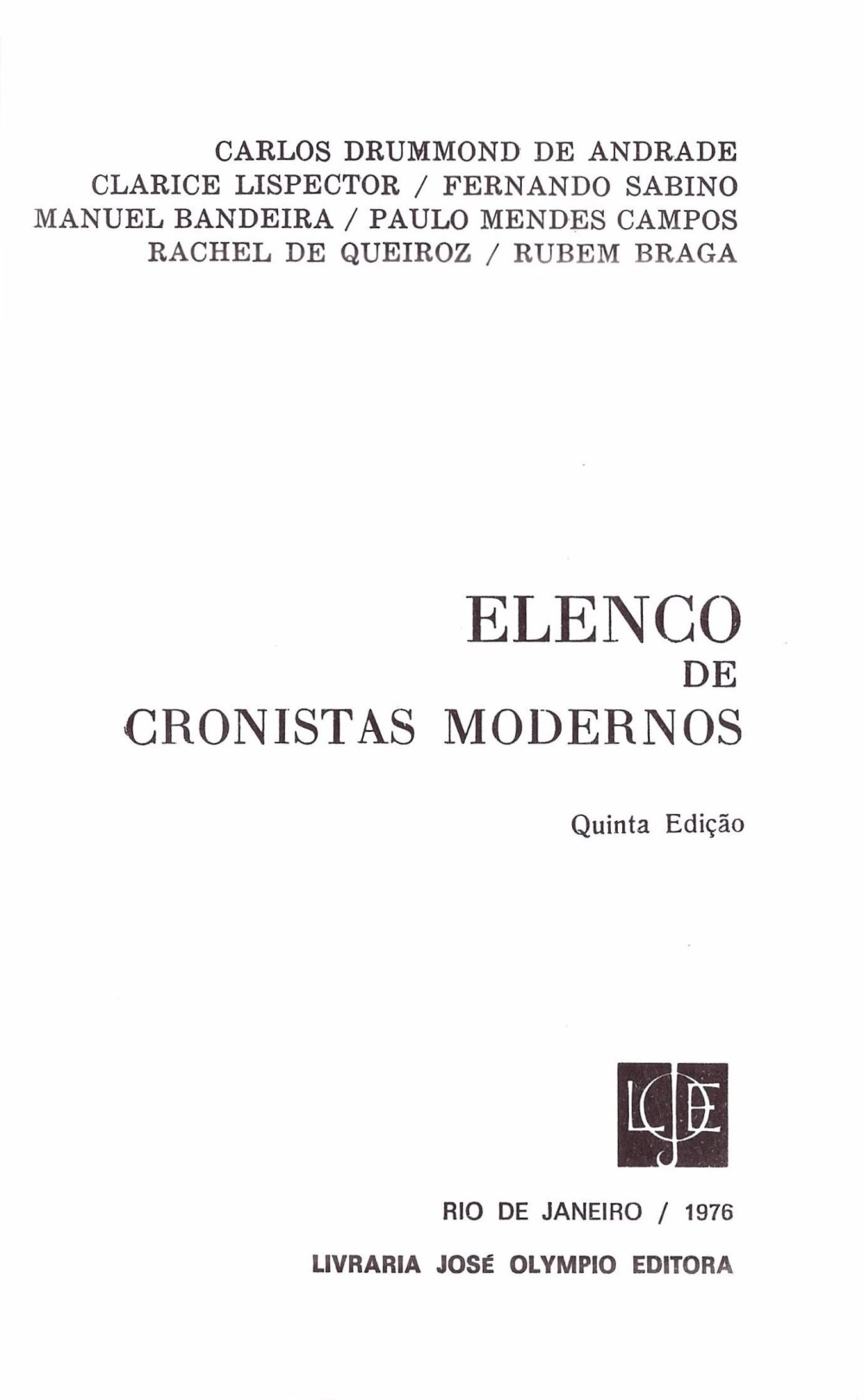 Elenco de cronistas modernos