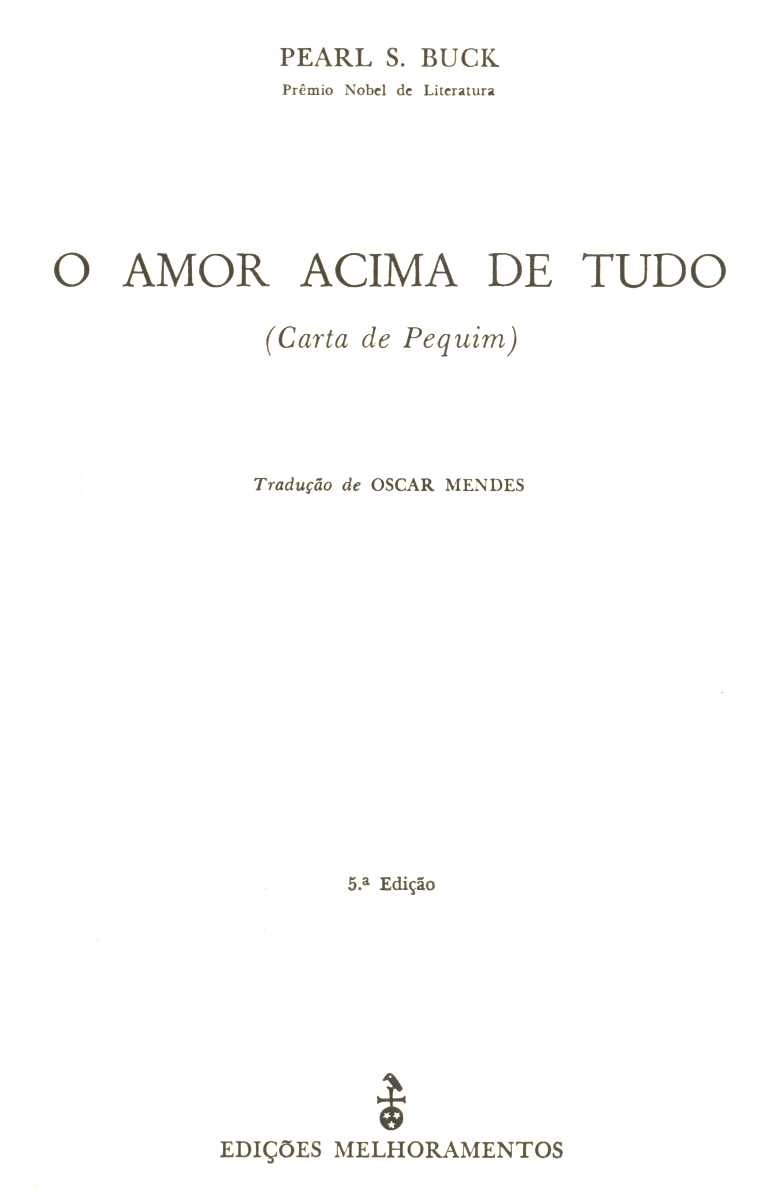 O amor acima de tudo