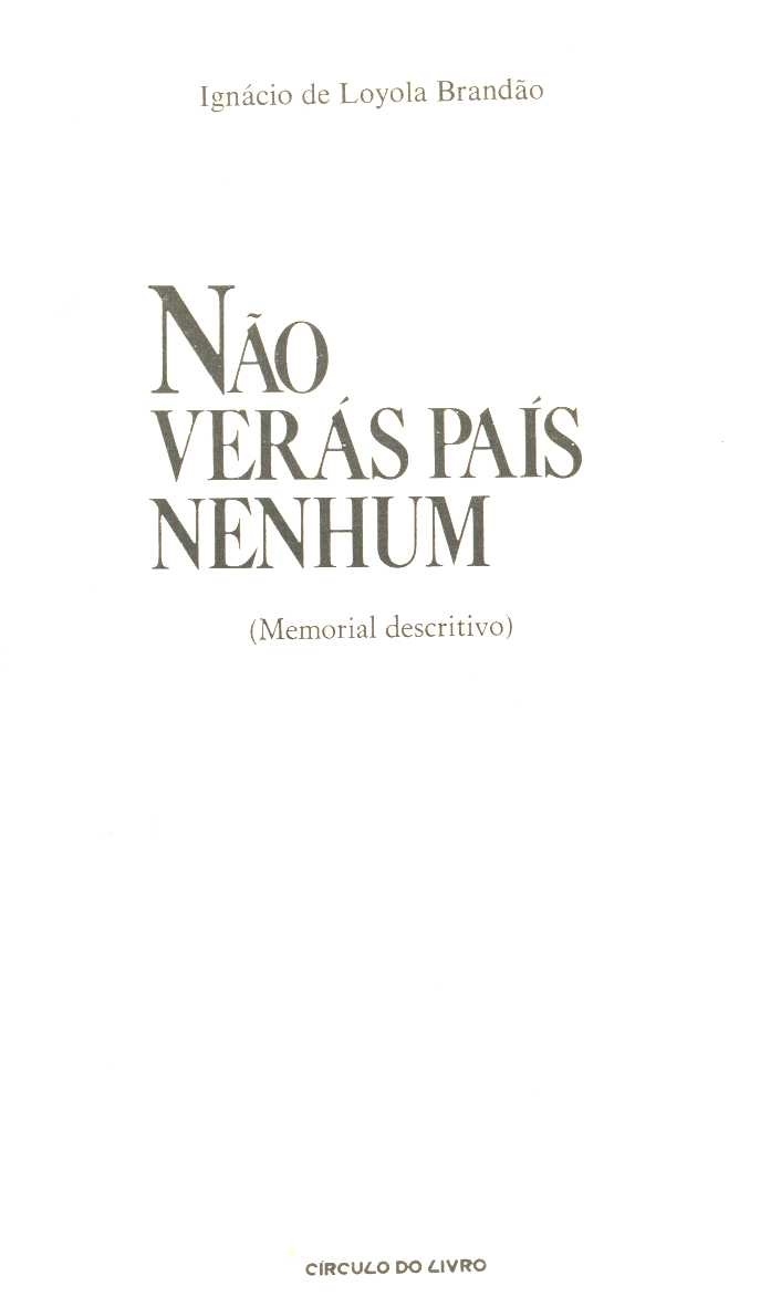 Não verás país nenhum