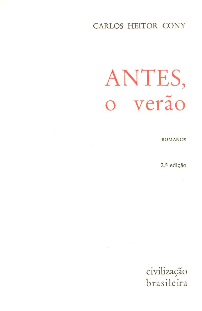Antes, o verão