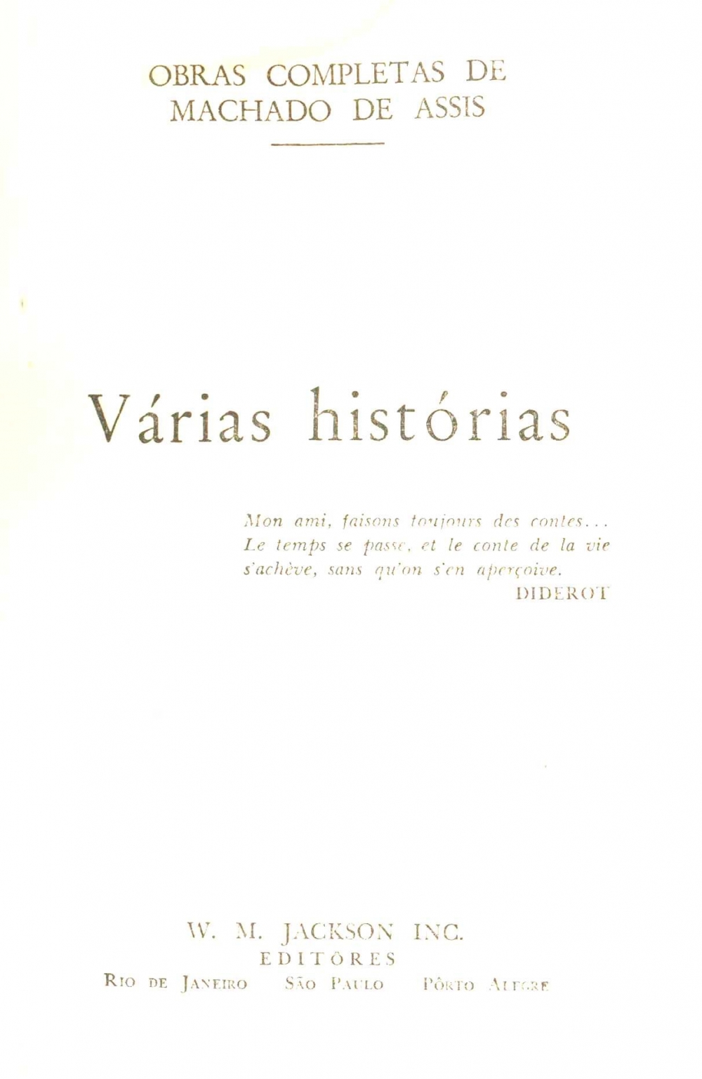 Várias histórias