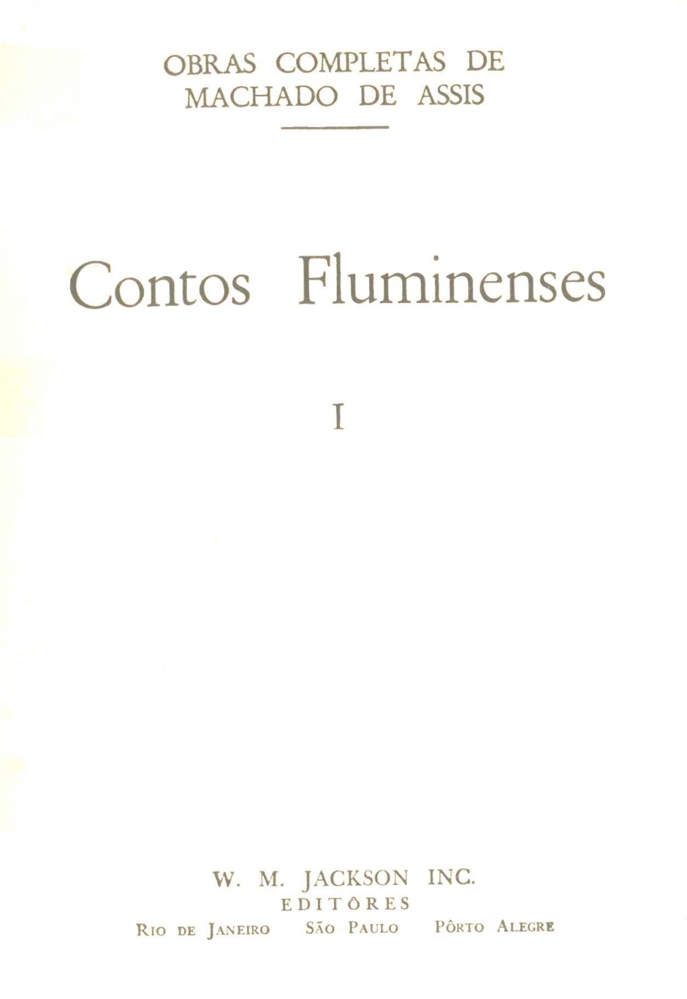 Contos fluminenses I