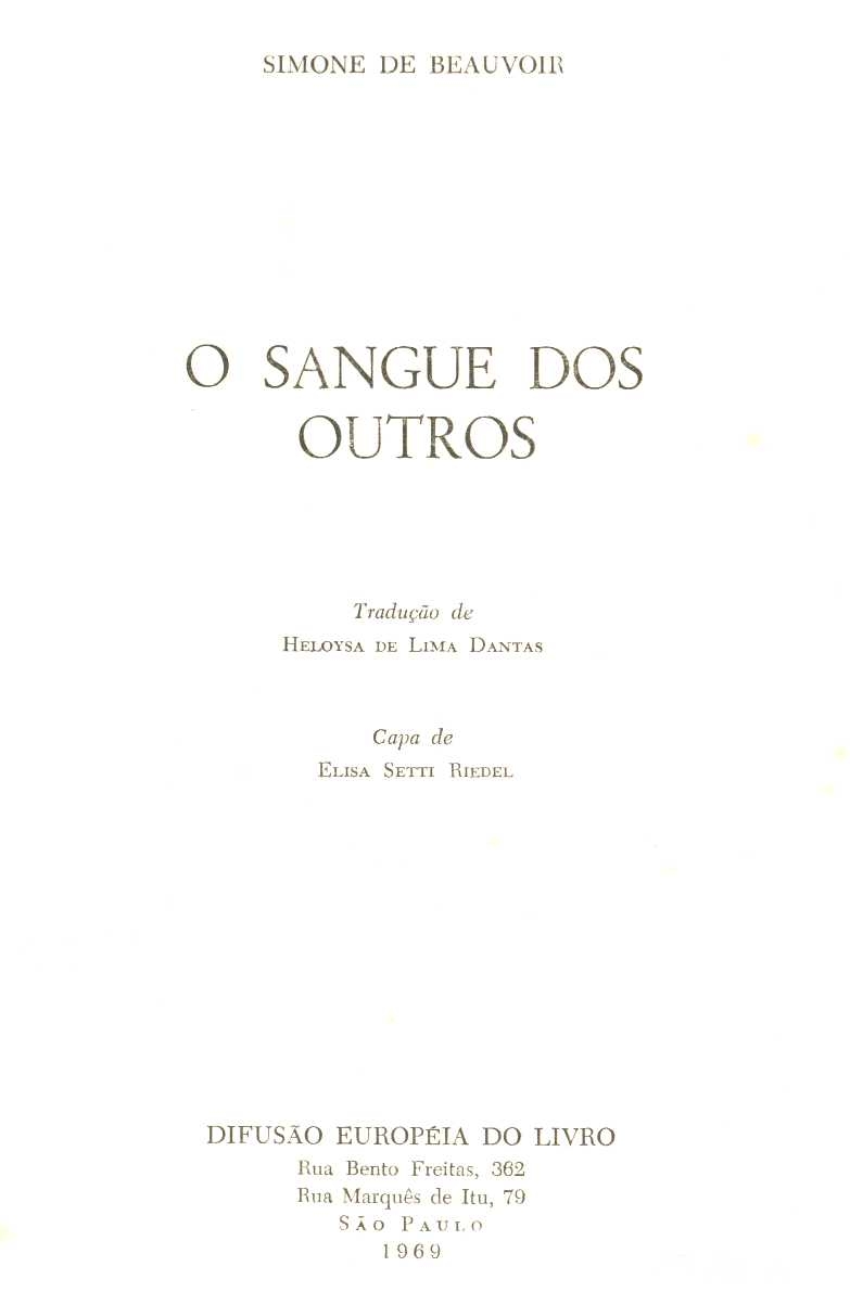 O sangue dos outros