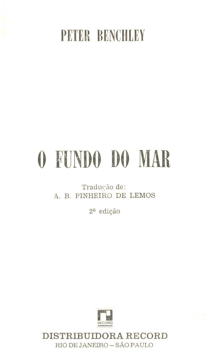 O fundo do mar