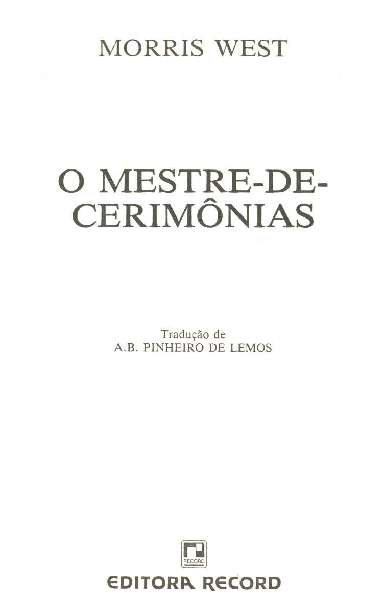 O mestre-de-cerimônias