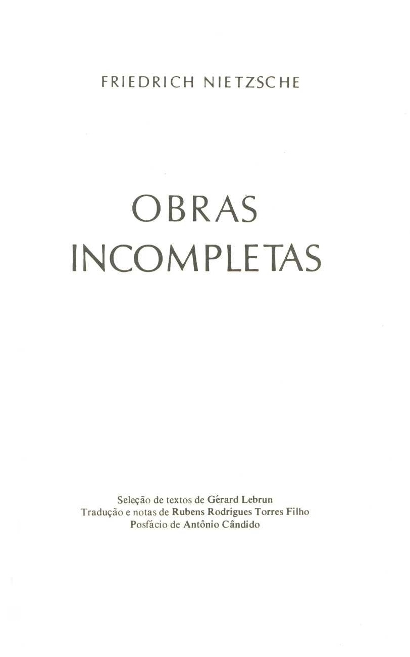 Obras incompletas