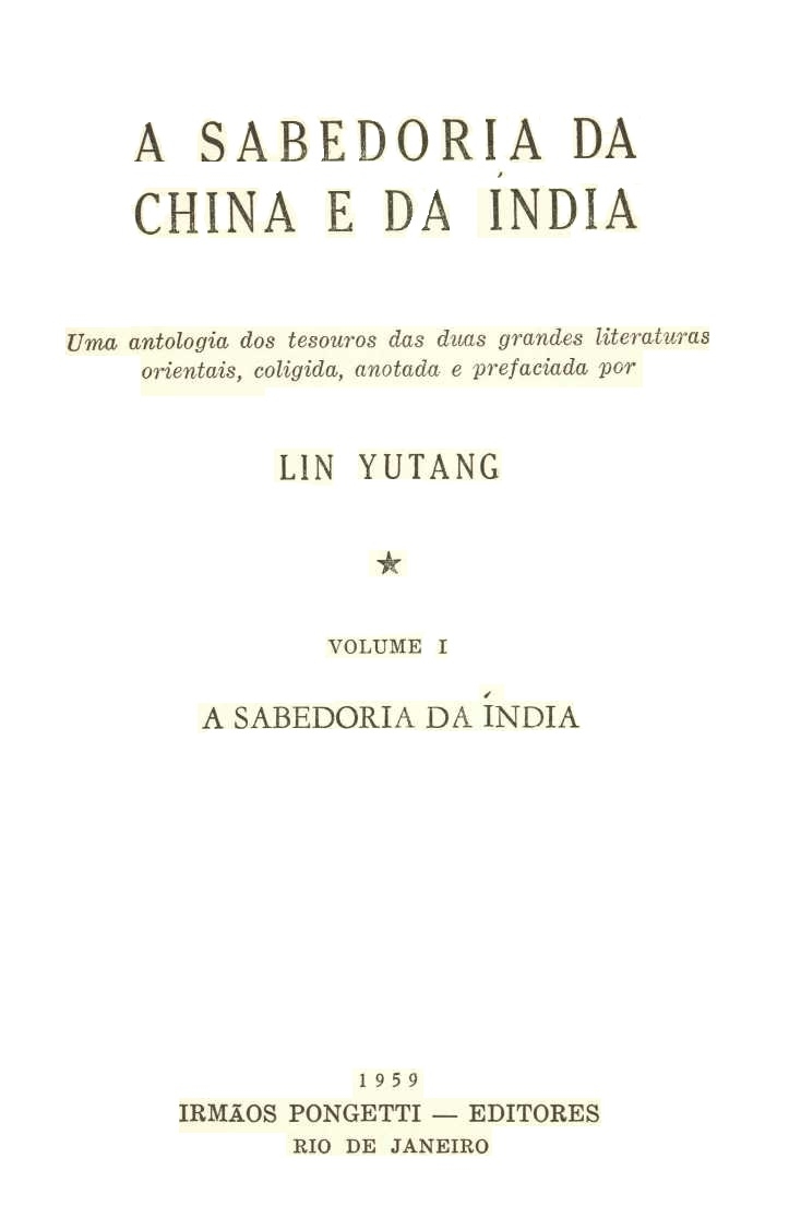 A sabedoria da China e da Índia