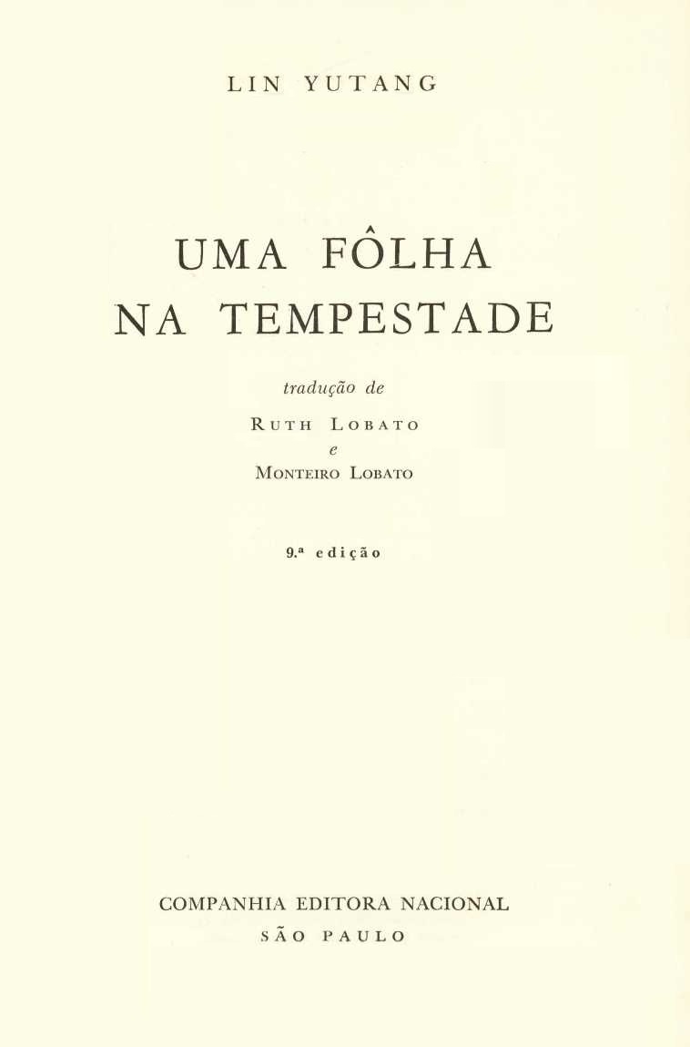 Uma fôlha na tempestade