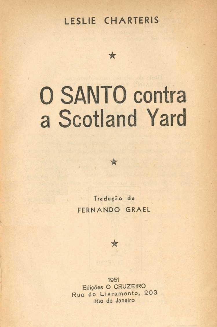 O Santo contra a Scotland Yard