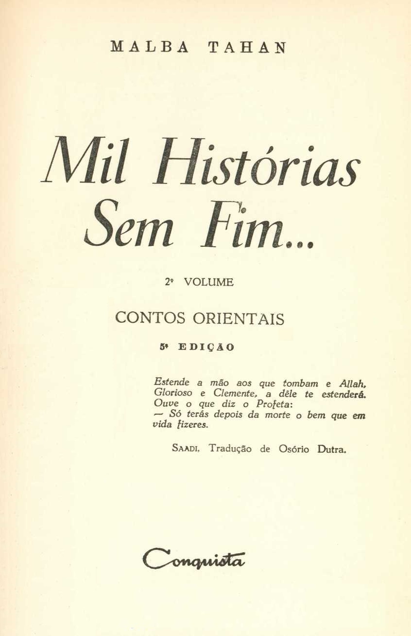 Mil histórias sem fim...