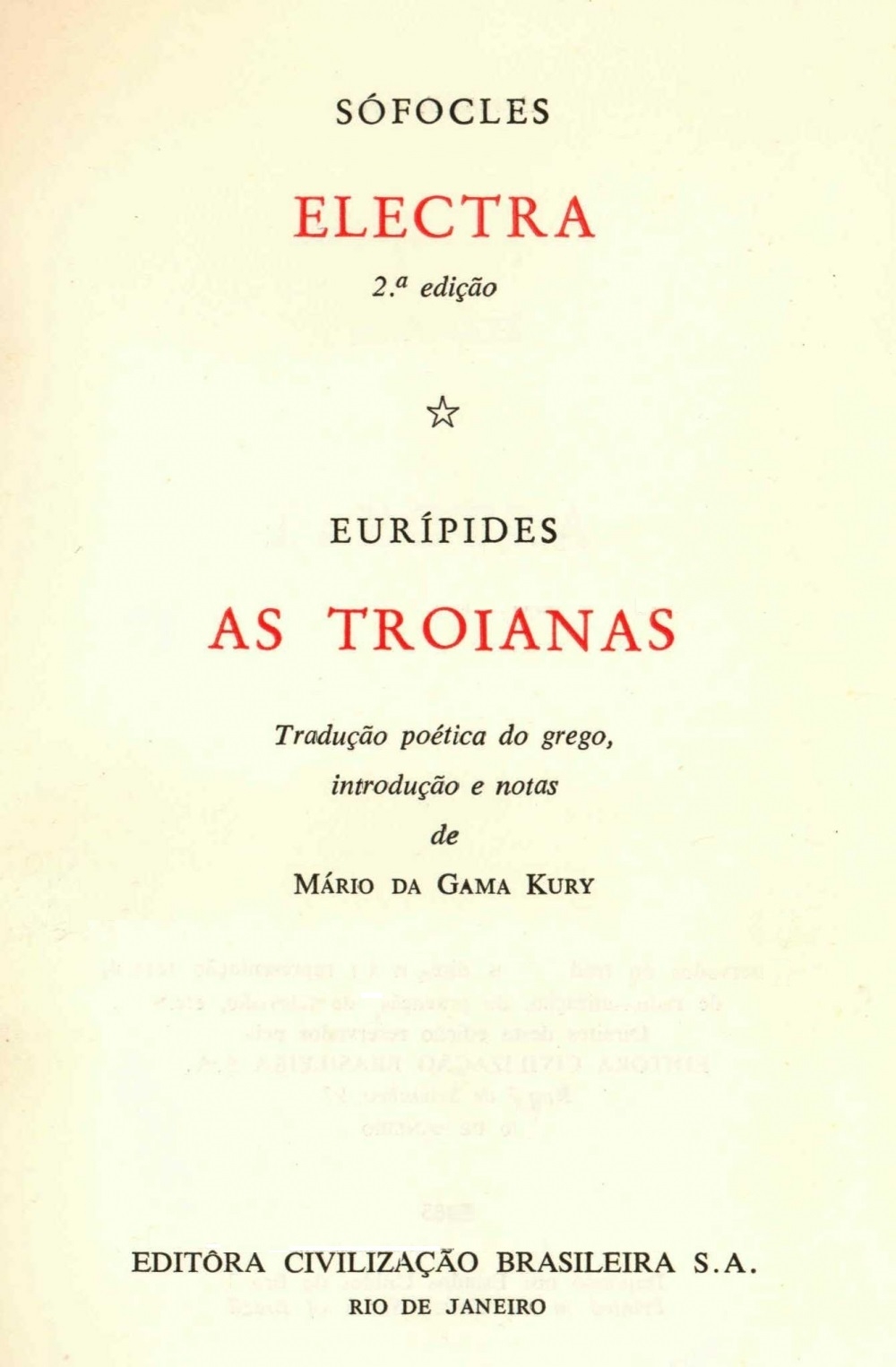 Electra / As troianas