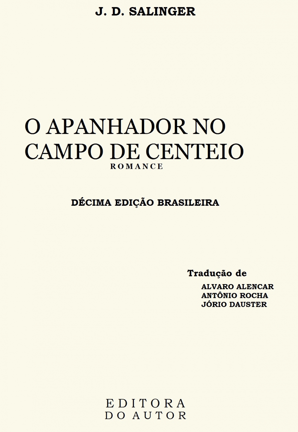 O apanhador no campo de centeio