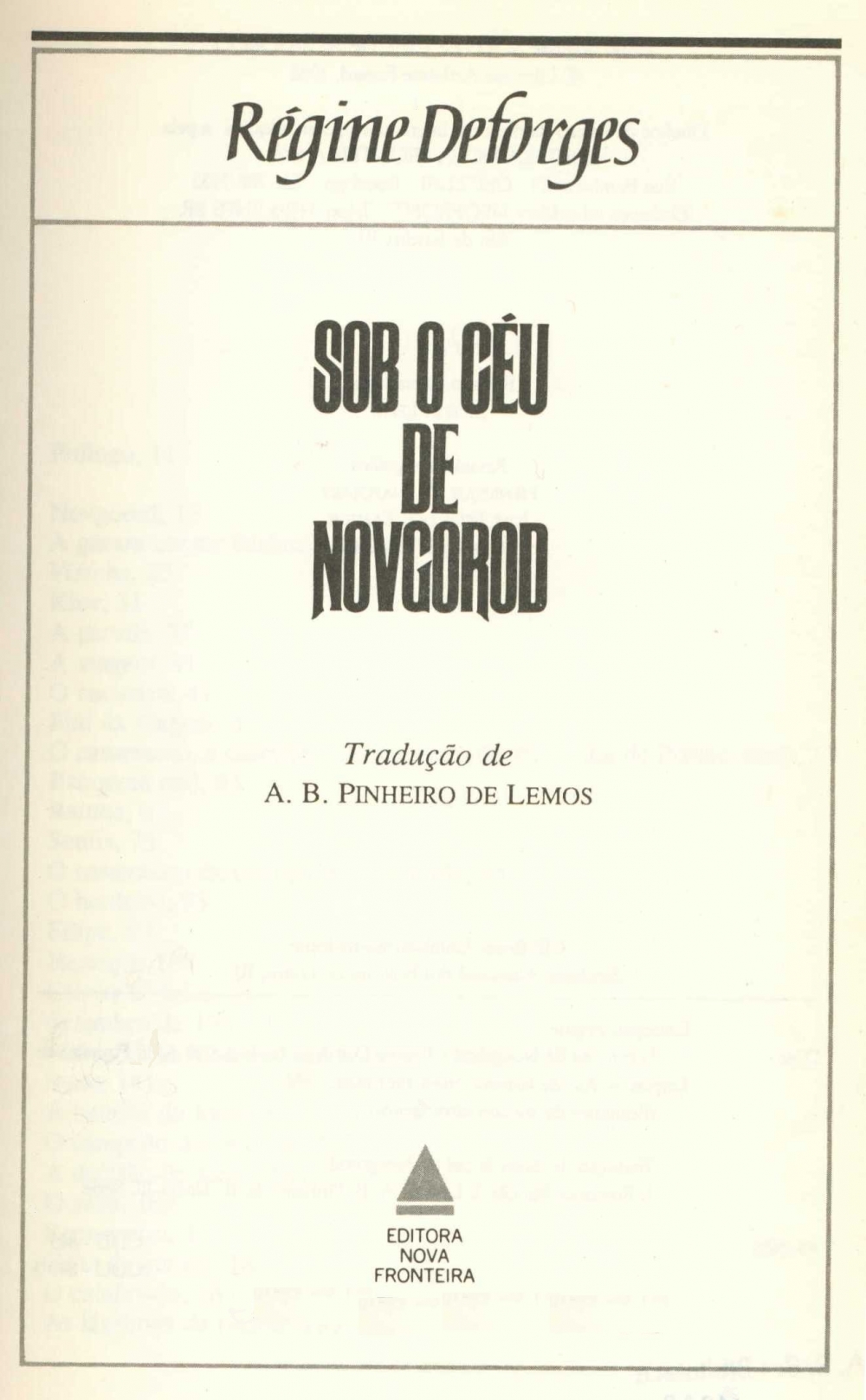 Sob o céu de Novgorod