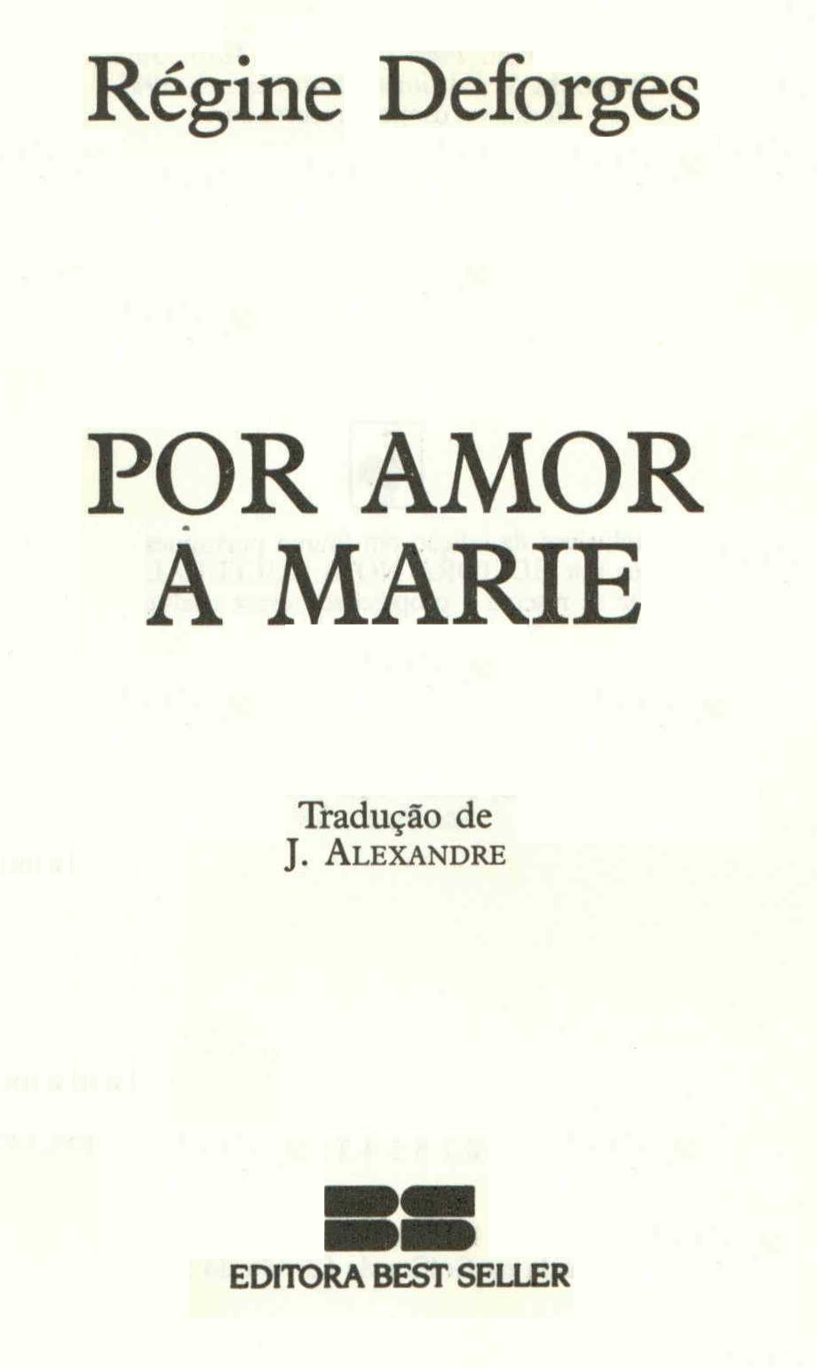 Por amor a Marie