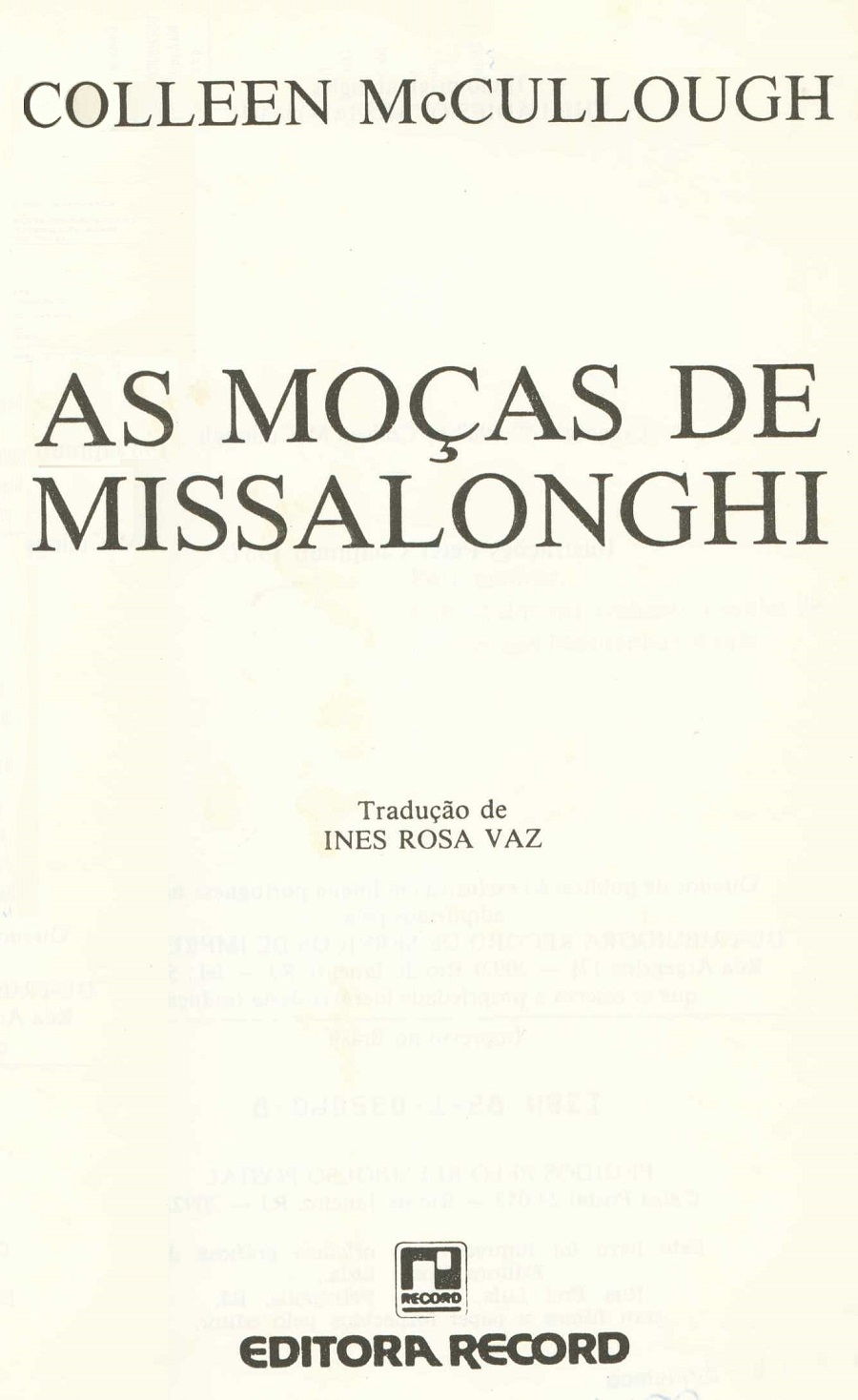 As moças de Missalonghi