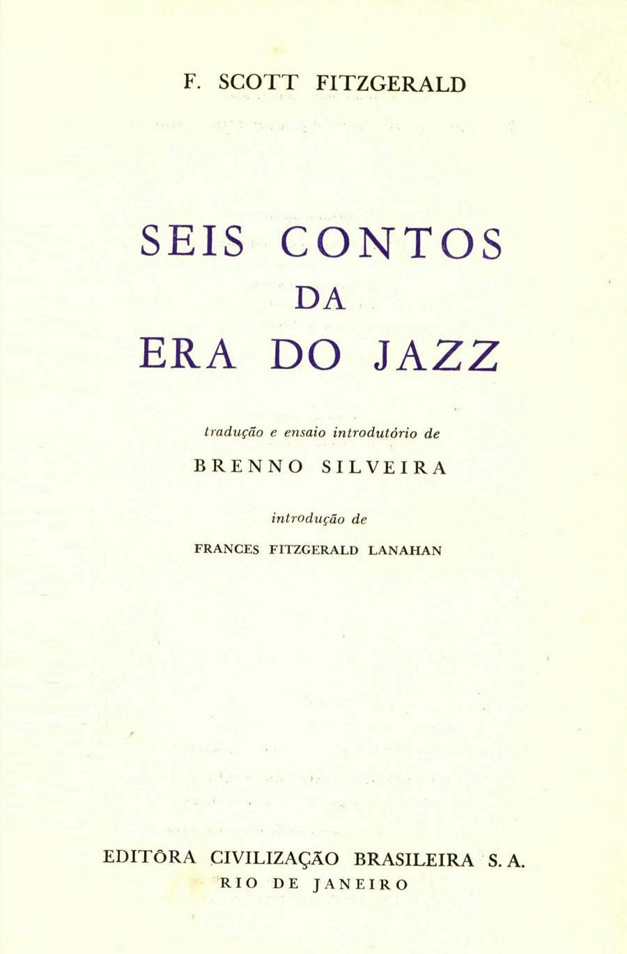 Seis contos da Era do Jazz