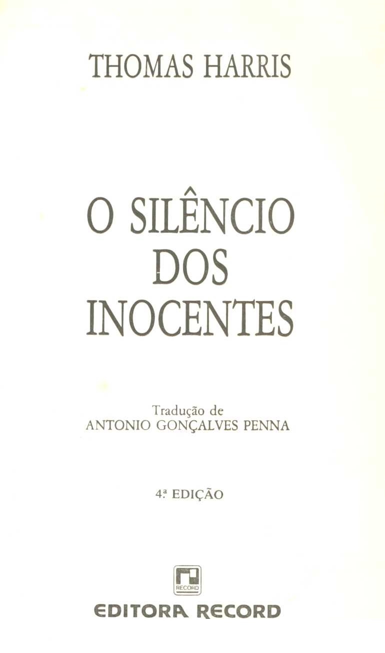O silêncio dos inocentes