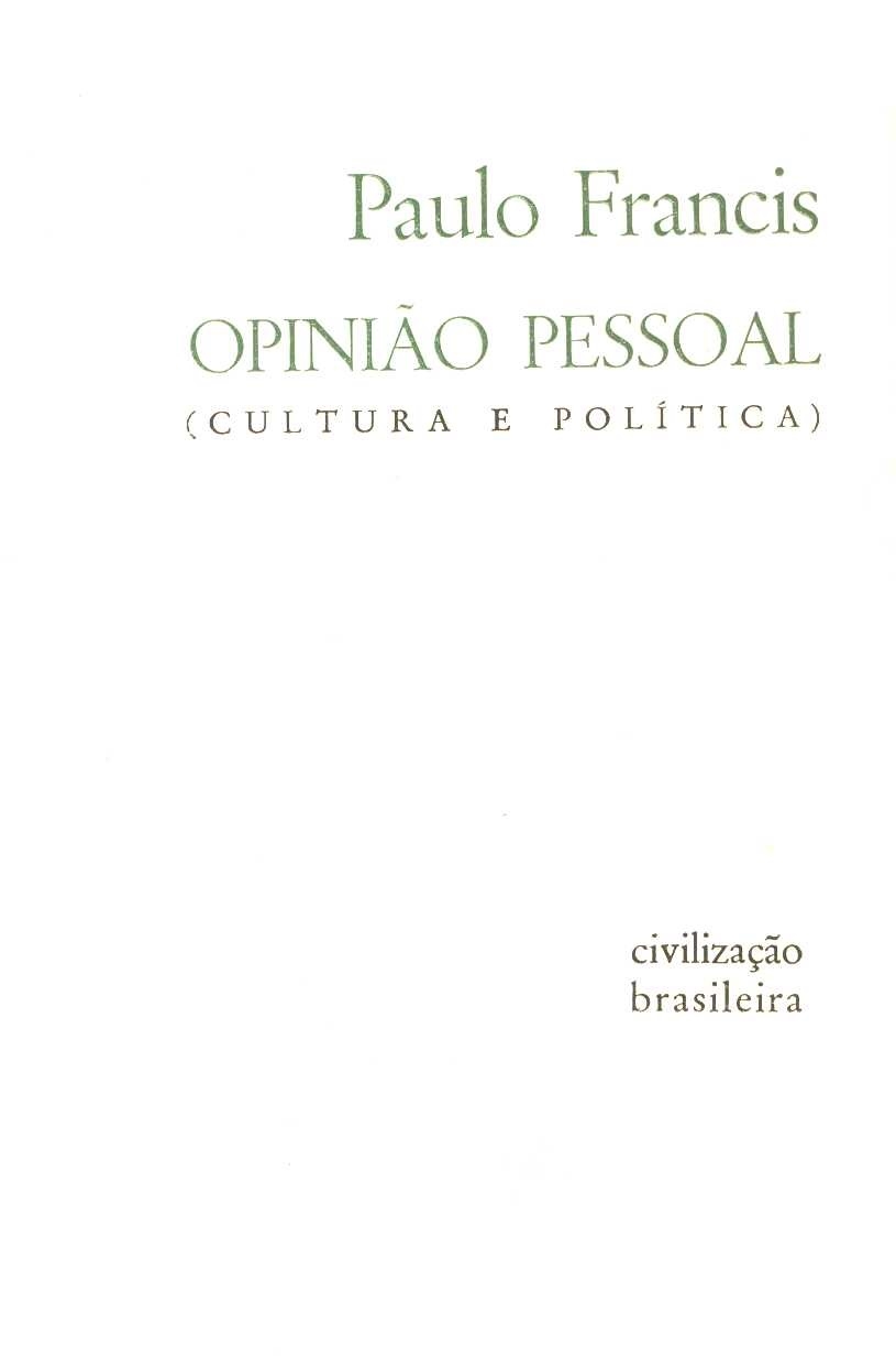 Opinião pessoal