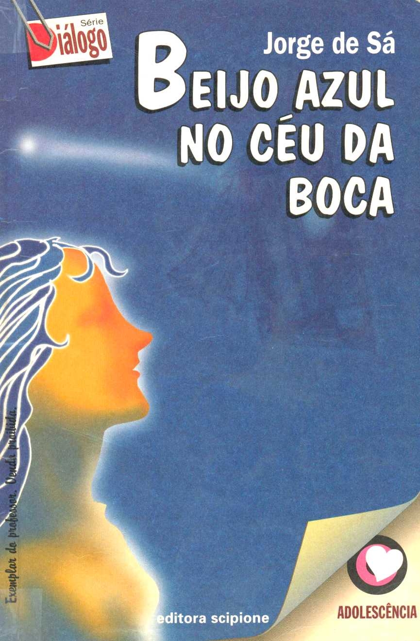 Beijo azul no céu da boca