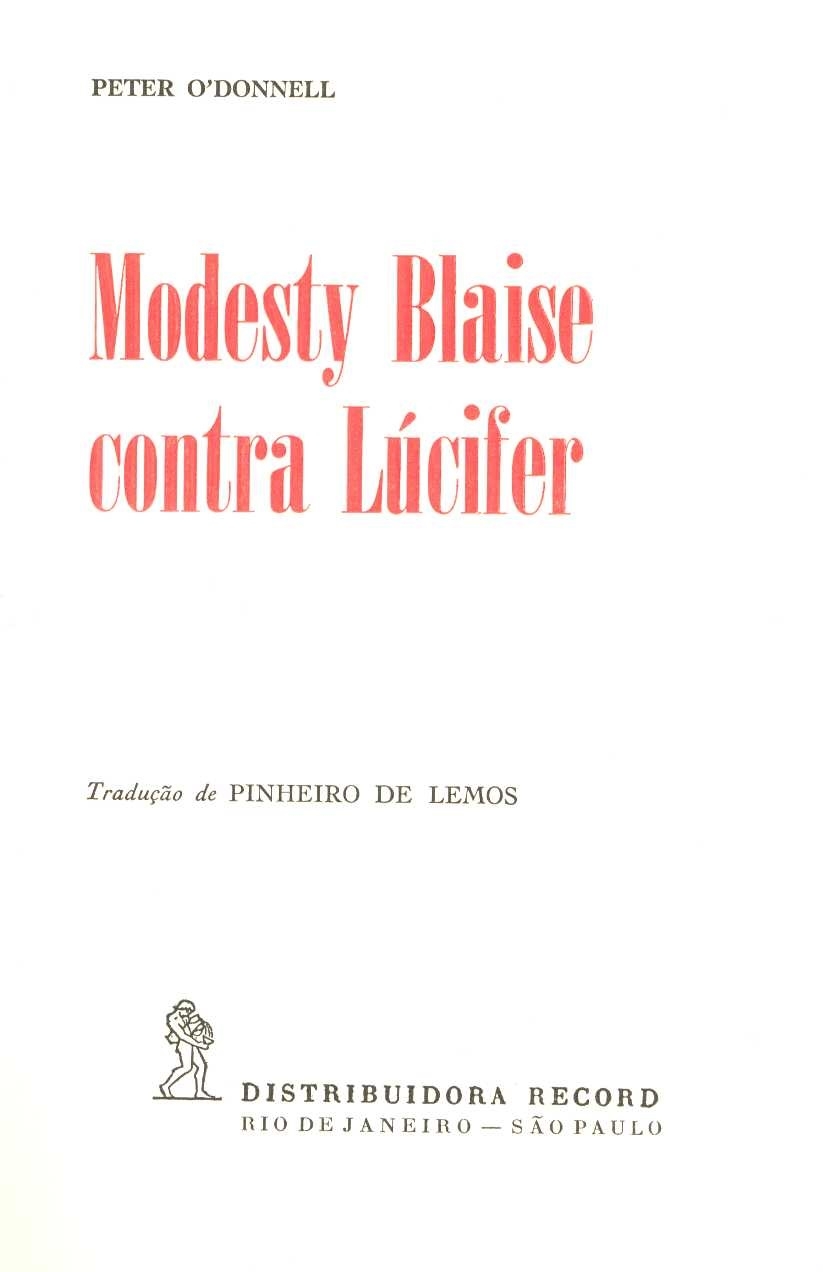 Modesty Blaise contra Lúcifer
