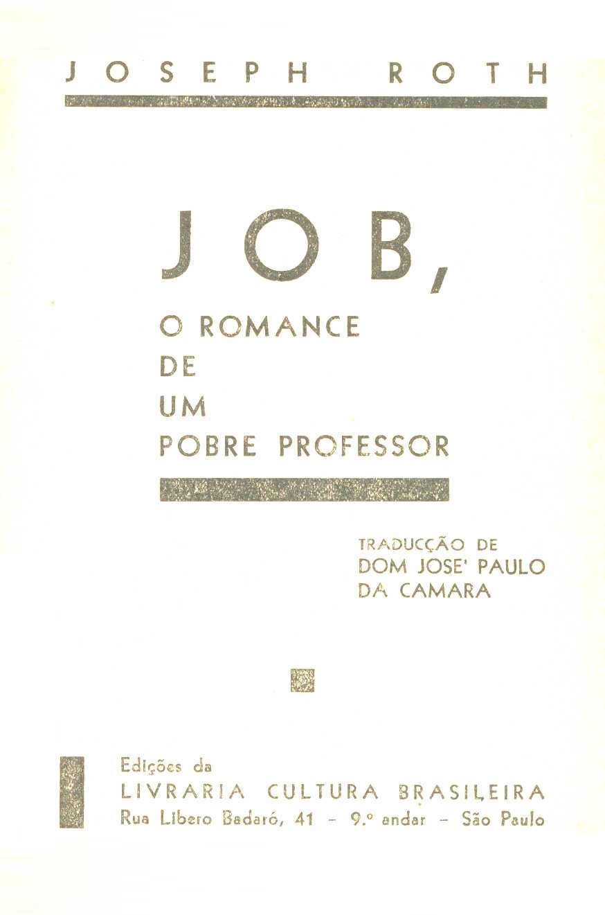 Job, o romance de um pobre professor