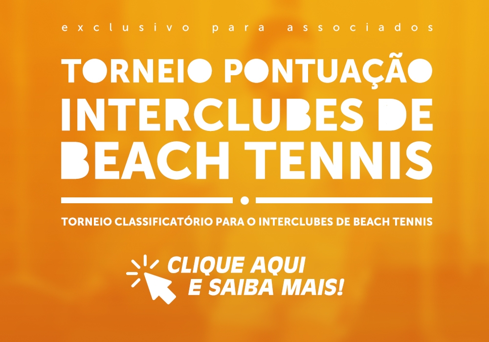Torneio Classificatório para o Interclubes de Beach Tennis