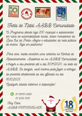 As cartinhas de Natal já estão disponíveis!
