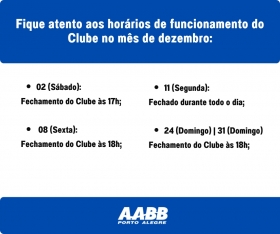 Horário de Final de Ano do Clube
