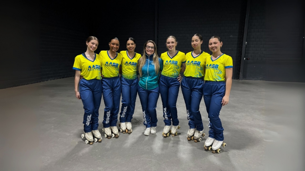 Equipe de Patinação da AABB Porto Alegre na Itália - AABB Porto Alegre