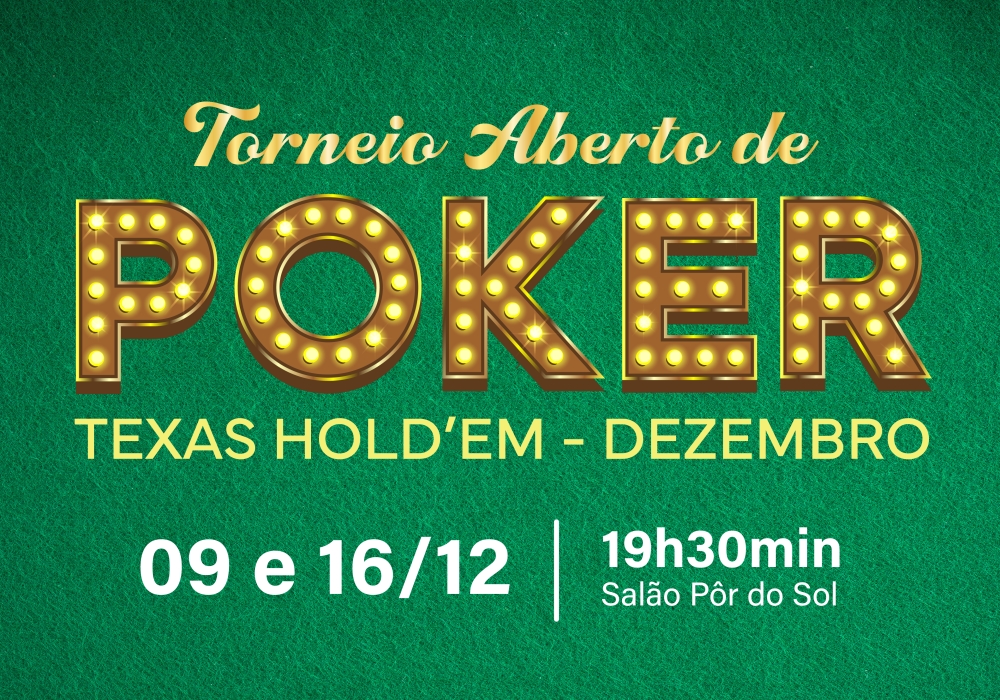 Torneio Aberto de Poker – Texas Hold’em