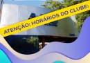 Atenção aos horários do clube para os dias 13 e 15/12!