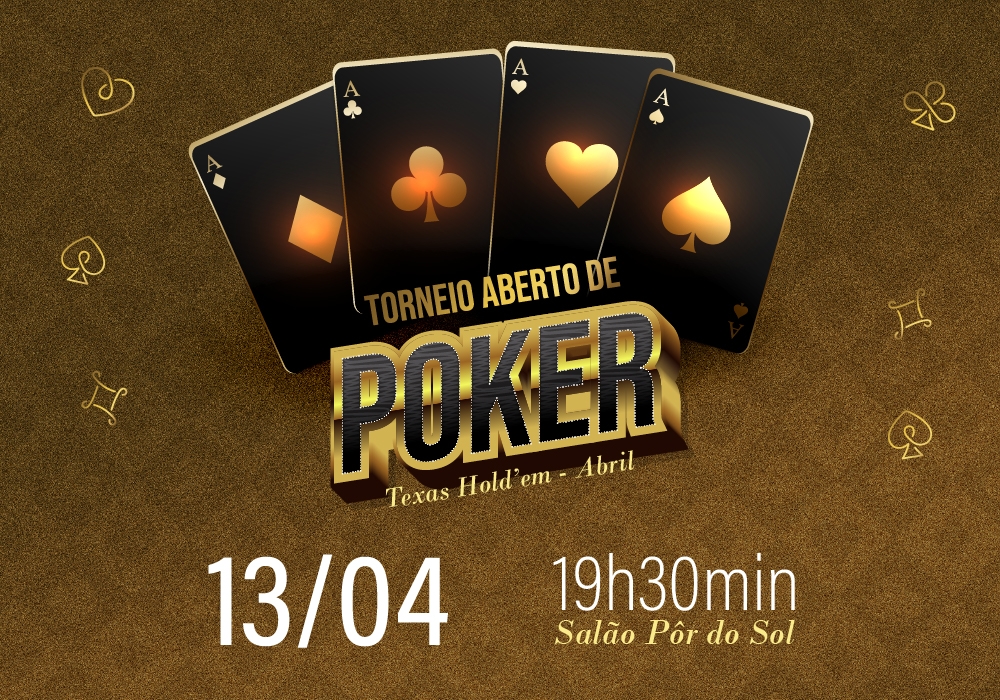 Torneio Aberto de Poker Texas Hold'em - etapa de abril