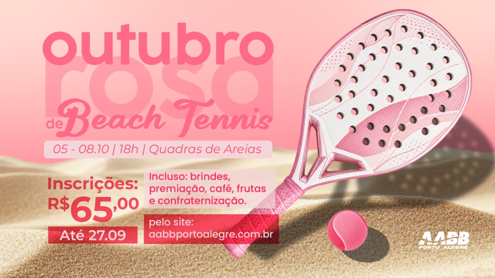 Outubro Rosa de Beach Tennis