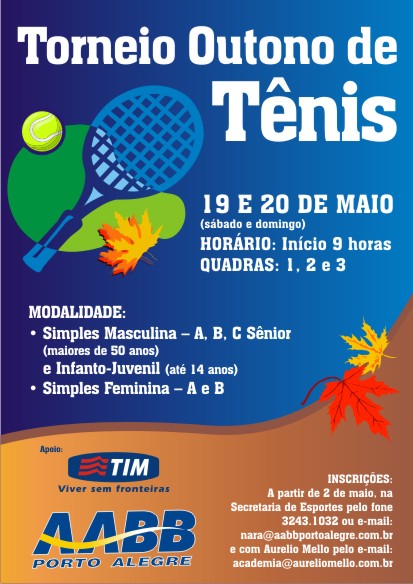 Atenção mulherada: Vem aí o Torneio por Equipes de Tênis - AABB Porto Alegre