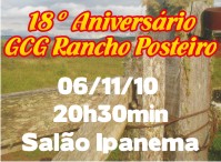 Rancho Posteiro celebra aniversário com show de Rogério Melo e César Oliveira