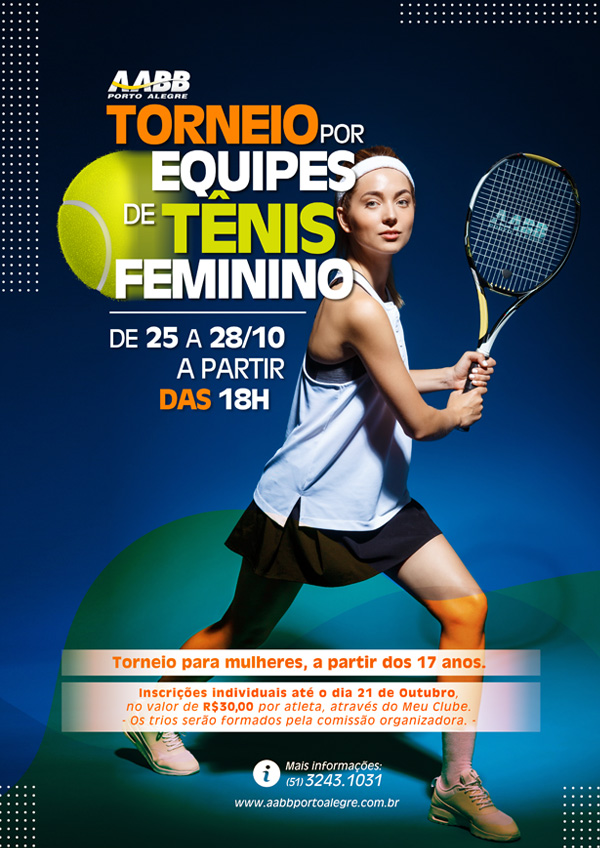 Torneio de Tênis Feminino 🎾 Atenção, - Clube Penapolense